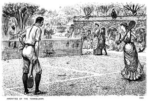 Les Agréments du court de tennis, 1883 1891 - George du Maurier
