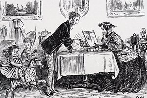 En 1865, Elizabeth Garrett Anderson a été autorisée à pratiquer la médecine en tant que première femme médecin - George du Maurier