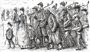 La popularité croissante du golf - George du Maurier