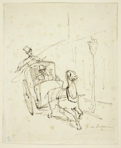 Whistler dans un taxi Hansom