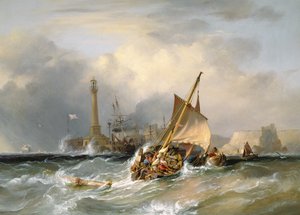 Lugger entrant à Margate - George the Elder Chambers