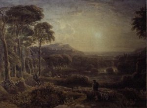 Paysage au coucher du soleil