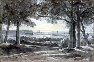 Scène de rivière - George the Younger Barret