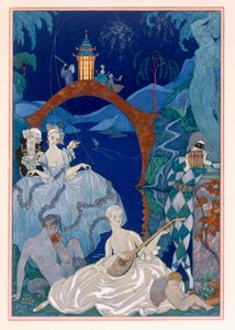 Bal sous la lune bleue, illustration pour 