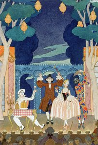 Scène de Pantomime, illustration pour 