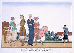 Les Alliés à Versailles, gravé par Henri Reidel