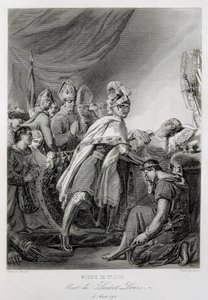 LOUIS IX, Saint Louis, de France (gravure) - Georges (after) Rouget