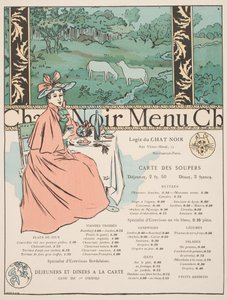 Menu du Chat Noir - Georges Auriol