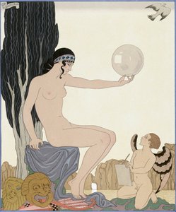 Une Muse Inspire un Artiste - Georges Barbier
