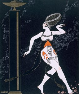 Scène de ballet avec Tamara Karsavina (1885-1978) 1914 - Georges Barbier