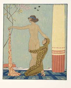 Bilitis, illustration de Les Chansons de Bilitis, par Pierre Louys, pub. 1922 - Georges Barbier