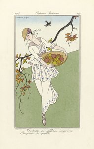 Robe de jour de Costumes Parisiens, pub. 1914