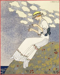 Design pour une robe de campagne par Maison Paquin - Georges Barbier