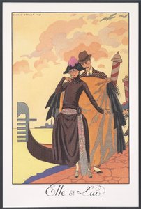 Falbalas et Fanfreluches, Almanach pour 1924, Sérénade - Georges Barbier