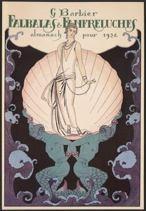 Falbalas et Fanfreluches, Almanach pour 1924, couverture, par George Barbier, impression