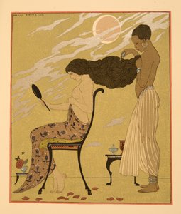 Je Chante ma Chair & ma Vie, illustration des Chansons de Bilitis, par Pierre Louÿs, pub. 1922