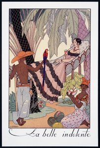 La Belle Indolente, de Falbalas et Fanfreluches, Almanach des Modes Présentes, Passées et Futures - Georges Barbier