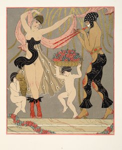 La Danse des Fleurs (illustration des Chansons de Bilitis de Pierre Louÿs, pub. 1922)