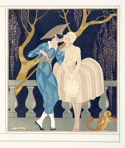 La Finette, de Personages de Comedie, pub. 1922 - Georges Barbier