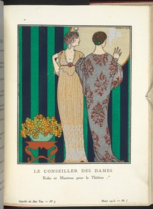 Le Conseiller des Dames - Robe et Manteau pour le Théâtre - Georges Barbier
