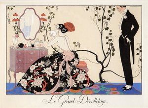 Le Grand Décolletage, gravure par H. Reidel - Georges Barbier