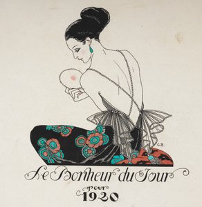 Le bonheur du jour. Une femme portant une robe à fleurs.