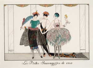 Les Belles Sauvagesses de 1920, gravure par H. Reidel