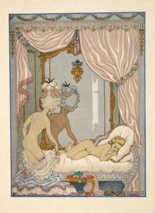 Visite de la marquise de Merteuil à la chambre de Cécile de Volanges, illustration de 