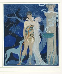 Phèdre et Hippolyte, de Personages de Comedie, pub. 1922 - Georges Barbier