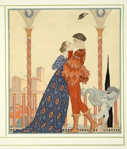 Roméo et Juliette de Personnages de Comédie, pub. 1922 - Georges Barbier