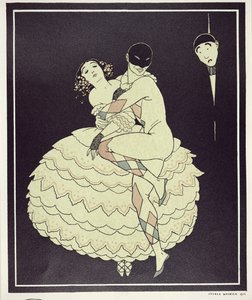 Tamara Karsavina (1885-1978) en Colombine et Vaslav Nijinsky (1890-1950) en Arlequin dans 