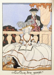 La Leçon bien apprise - Georges Barbier