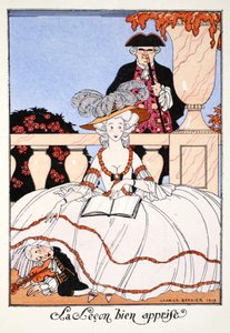 La leçon bien apprise - Georges Barbier