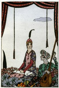La reine de Saba, c. 1920 (illustration) - Georges Barbier