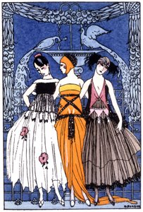 Les trois Grâces, vers 1920 (gravure)