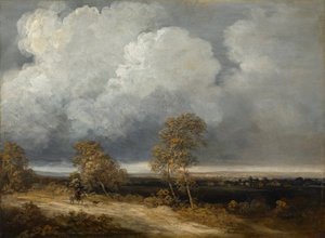 Paysage avec cavalier - Georges Bernard Michel