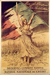 Affiche française de la Première Guerre mondiale encourageant l