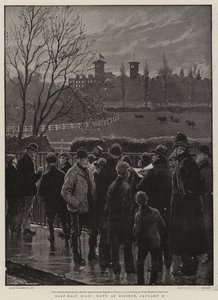 Demi-mât haut, aube à Osborne, 23 janvier
