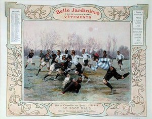 Rugby, illustration pour février d