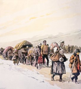 Foules affamées quittant leur patrie, c.1924 - Georges Carrey