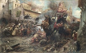 Arabes en bataille - Georges Clairin
