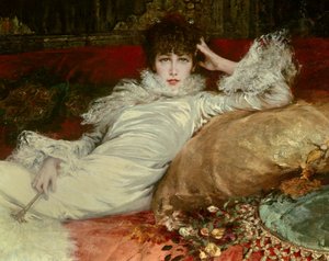 Portrait de la comédienne Sarah-Henriette Bernard dite Sarah Bernhardt (1844-1923) - Georges Clairin