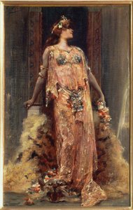 Sarah Bernhardt dans le rôle de Cléopâtre