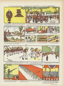 Cuisine bourgeoise. Une recette pour un voyage présidentiel. Illustration pour Le Rire