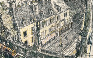 Une rue de Valogne, c1911 - Georges Dupuis