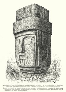 Idole inca colossale sculptée en porphyre - Georges Ernest Profit