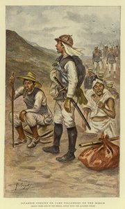 Coolies Japonais ou Suiveurs de Camp en Marche - Georges Ferdinand Bigot