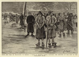 Soshi (Hommes payés par les politiciens pour défendre une cause par la force physique) surveillant les députés à la sortie du Parlement - Georges Ferdinand Bigot