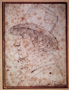 Portrait de Jacques Hébert (1757-1794) journaliste et homme politique révolutionnaire, fondateur du journal « le père Duchesne ». Dessin par Gabriel - Georges Francois Gabriel