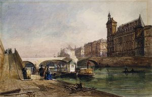 Sur la Seine, Paris - Georges Francois Guiaud